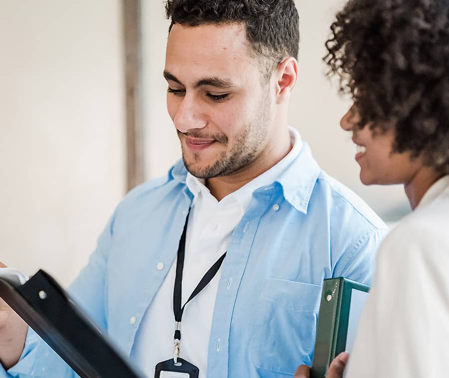 Two People Collaborating Two People Collaborating
